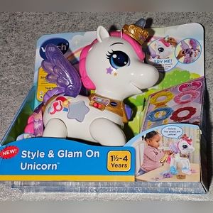 NEW V-Tech Style & Glam On Unicorn Learning Toy